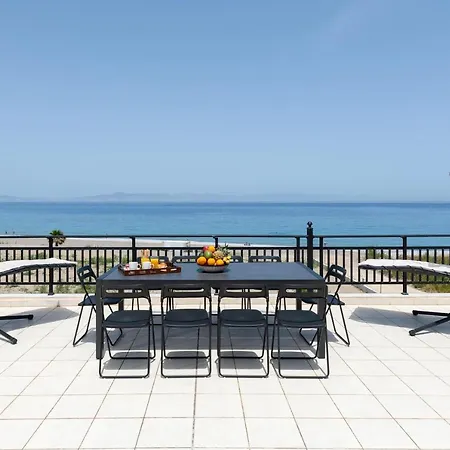 White & Blue Beachfront Luxury Ialysos (Rhodes)