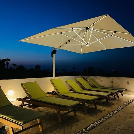 White & Blue Beachfront Luxury Villa