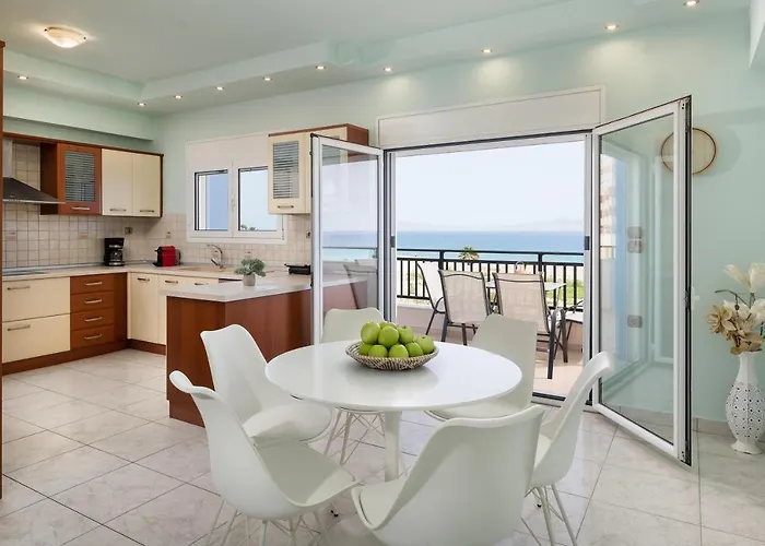 White & Blue Beachfront Luxury Villa * Ialysos (Rhodes)