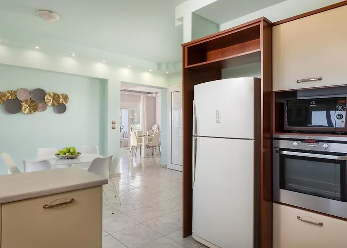 White & Blue Beachfront Luxury Villa