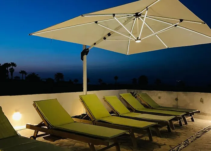 White & Blue Beachfront Luxury Villa