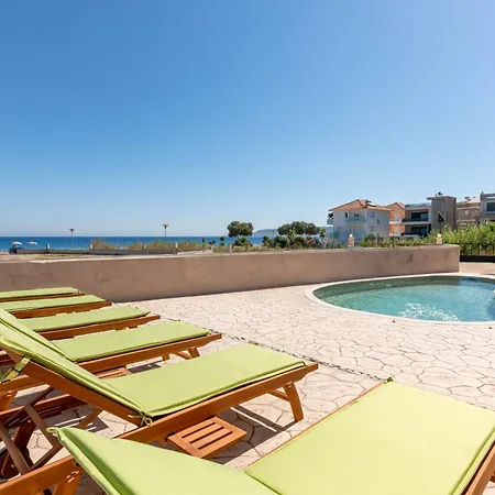 White&blue Beachfront Luxury Ialysos (Rhodes)