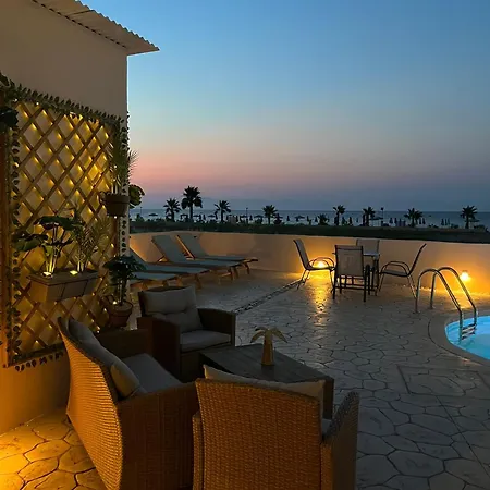 White & Blue Beachfront Luxury Villa * إياليسوس