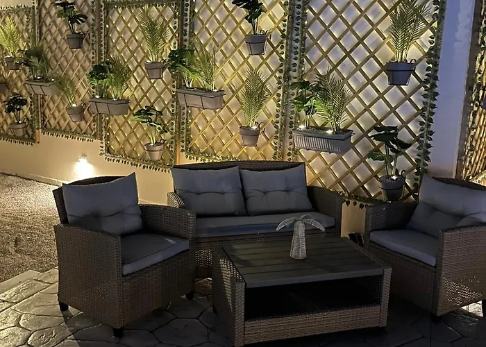 White&blue Beachfront Luxury Apartament